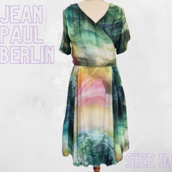 Jean Paul Berlin Dresses & Skirts - Jean Paul Berlin Multicolour Cotton Bubble Hem A-line Dress Size 10